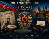 22 İyul – Milli Mətbuat Gününün 151-ci ildönümü münasibətilə İGİA-nın təbriki